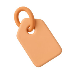 3D icon Blank Tag