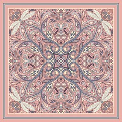 Elegant Pink Paisley Pattern for Bandana