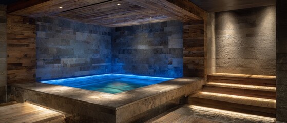 Tranquil indoor spa retreat with cozy ambiance and modern home design