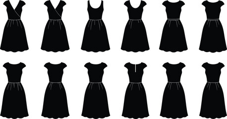 Silhouette of two men, businessman in suit, casual man in hoodie, standing male figures, fashion, formal, casual style illustration