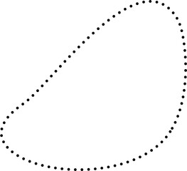 Circle shape dotted line. Geometric design