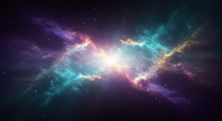 Obraz premium Cosmic Aura Mystical Light Gradients, where the blend of colors creates an immersive experience that speaks to the heart of the infinite universe.