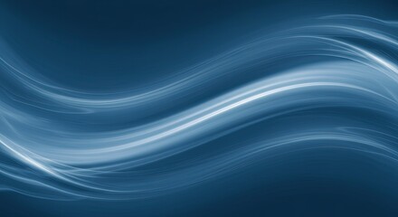 Fototapeta premium Dynamic Light Flow Abstract Design in Blue Hues, where blue flows in endless patterns, reminding us of the infinite possibilities that exist in the flow of energy.
