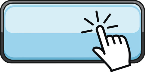 Click Button Icon, Hand Pointer, Digital Interaction, Web Interface, Touch Screen, User Action, Click Here, Online Button, Interactive Design