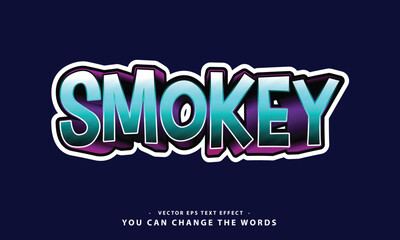 Colorful Smokey Text Effect with Modern Style