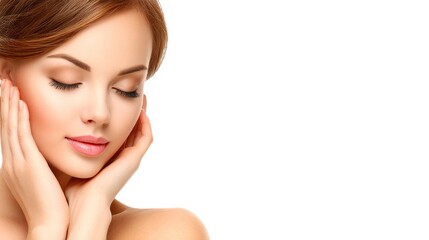 Naklejka premium Woman expressing emotion, a captivating portrait of feminine feelings and contemplation.