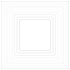 Square line icons set. Geometric design