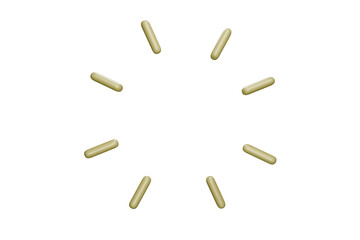 green and yellow screws on white