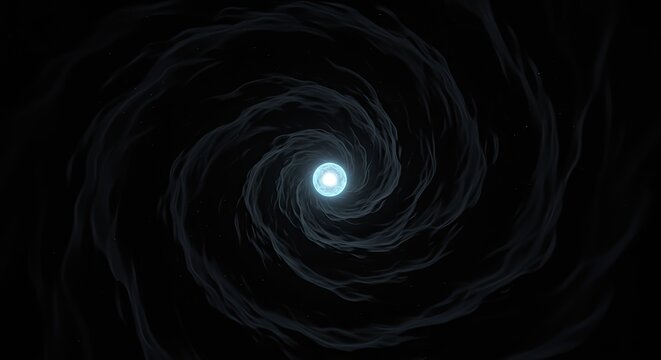 Flowing Energy Dark Atmosphere with a Touch of Glow, where the faint glow symbolizes quiet strength, pushing back against the darkness and showing the way forward.