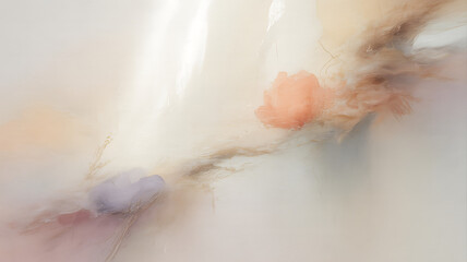 Soft Focus Abstract Floral Forms In Pastel Hues image