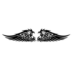 Angel Wings Tattoo Vector Icon