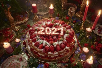 Delicious strawberry cake 2021