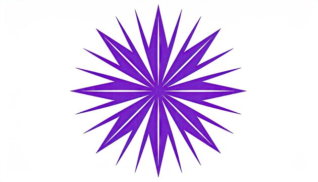 Purple starburst design on white (2) - Powered by Adobe