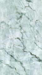 Obraz premium A close-up of a light green marble texture with silver, white, and beige veins,
