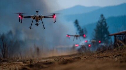 Autonomous drone swarms use AI to coordinate large-scale environmental monitoring and disaster...
