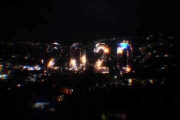 Year 2020 graphic design