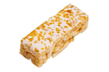 Sachima with cream and sprinkled mango