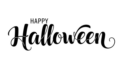 Happy Halloween: A joyful celebration of Halloween written with cursive in black color