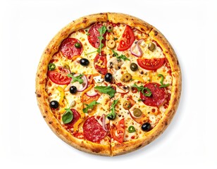 Delicious Pepperoni Pizza with Assorted Toppings