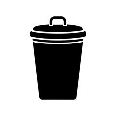 Compost Bin with Lid Icon Vector Flat and Clean Look
