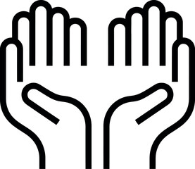 Obraz premium Open hands offering support and care, symbolizing help and generosity