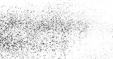 Speckled gritty noise grain pattern overlay. Rough distress grunge black   noise halftone, grit pattern.Vector isolated illustration