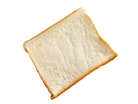 Photo of whole sliced white bread with soft texture and golden brown edges on a transparent background. Perfect for food design, culinary promotion, kitchen illustration, and digital decoration.