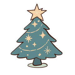 abstract christmas tree