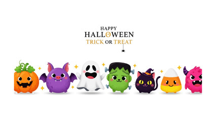 Spooky Festivities: Charming Halloween characters offer a delightful touch to the spookiest night of the year. Trick or Treat!