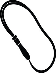 Whip Silhouette Vector Art Illustration
