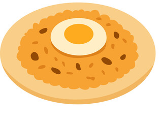 vector illustration of Nasi Goreng