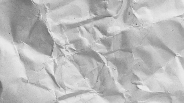 looping grunge gray crumpled paper background,paper texture stop motion
