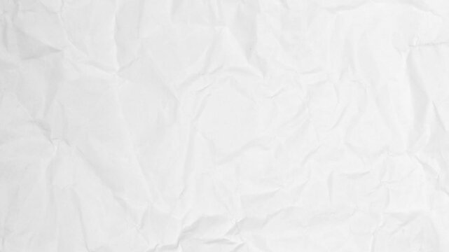 white wrinkled paper texture. perfect for creative projects.paper stop motion 4k