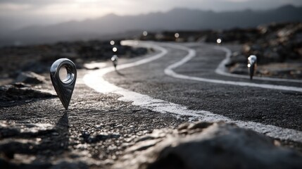 A clear road with a stop sign indicating the importance of planning in ai roadmap for strategic development and execution