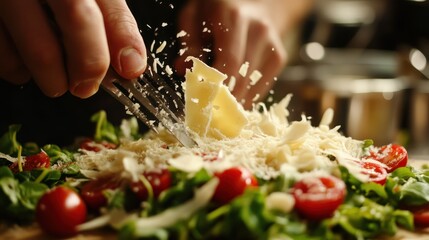 Delicious Pizza Topping Preparation: A Culinary Masterpiece