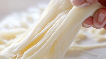Stretching Mozzarella Cheese: A Culinary Delight