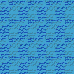 seamless pattern abstract blue background water wave 