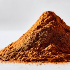 Vibrant Pile of Ground Spice in Close-Up with Rich Color and Texture Ideal for Food Photography and Culinary Use