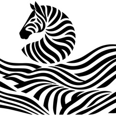 abstract zebra background