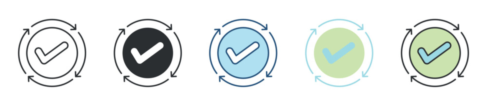 Consistency Icon Set Multiple Style Collection