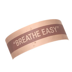 Breathe easy sticker isolated on transparent background