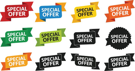 Download special offer vector banners and labels for your promotion now
