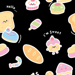 My Little Excavator Cute and truck Cartoon Vector 