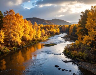 Autumn river landscape (1)