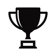 Victory trophy icon celebration award symbol winner achievement graphic vector