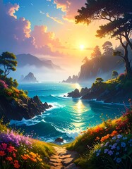 Coastal Sunrise Paradise