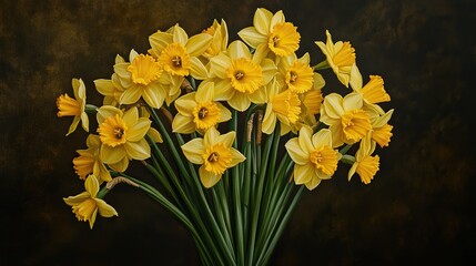 a fbouquet of daffodils 