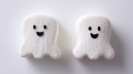 ハロウィンのおばけのマシュマロ