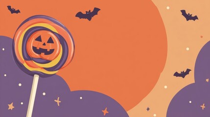 ハロウィンのキャンディの背景