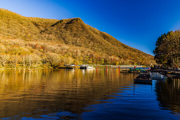 Autumn scenery seen from Akagi Shrine in Gunma Prefecture